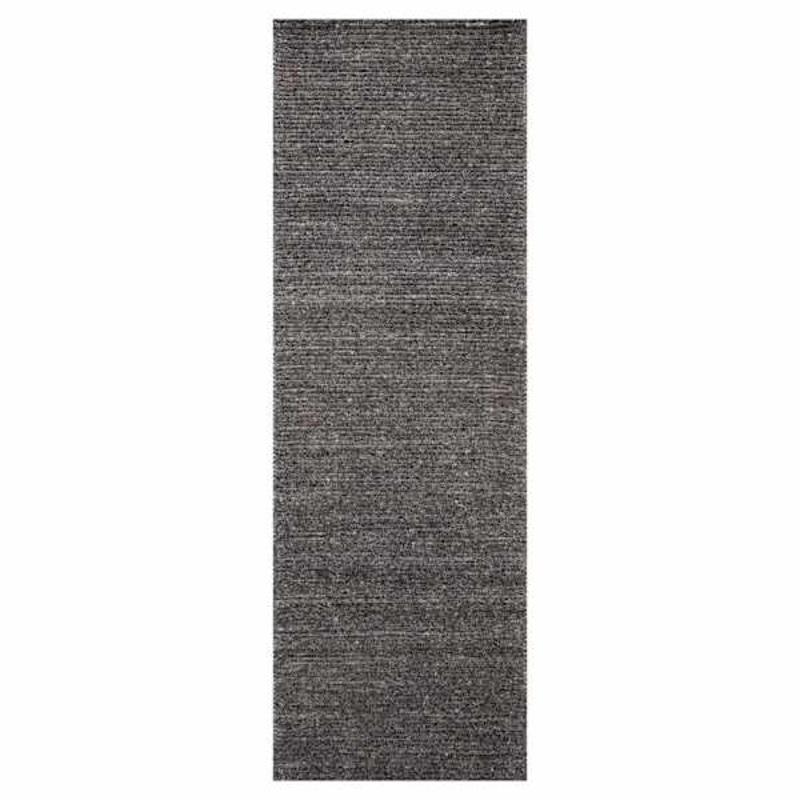 Crosby St. Benedict Charcoal Wool Runner, 2×6