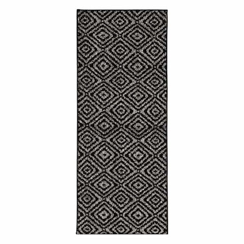 Dark & Light Grey Classic Loop Accord Runner, 2×5