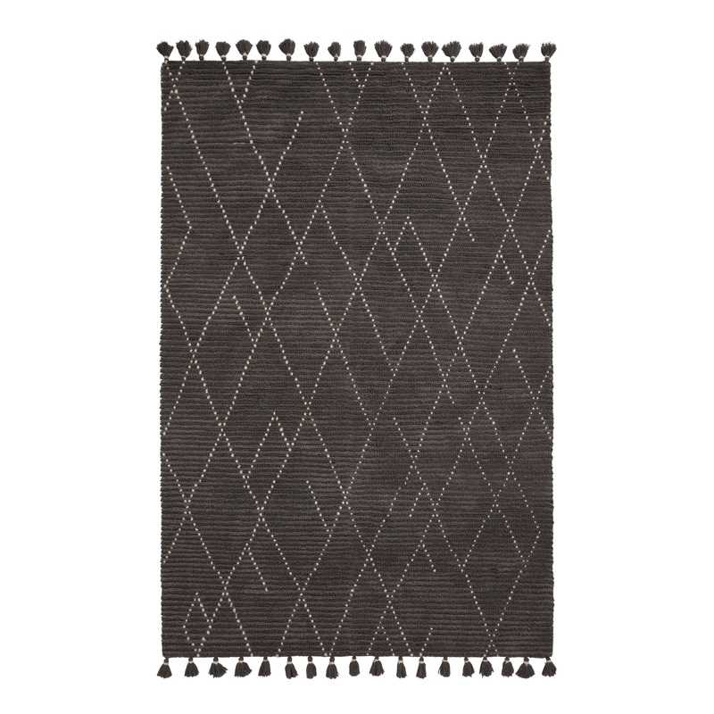 Logan Gray And Ivory Moroccan Style Wool Blend Area Rug