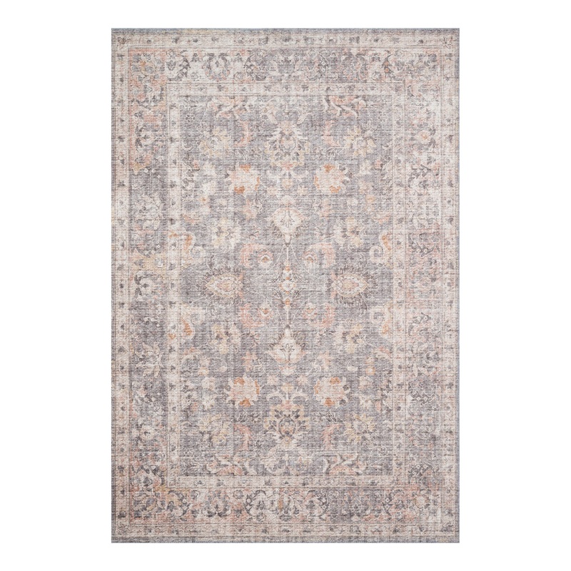 Skye Gray Distressed Persian Style Area Rug