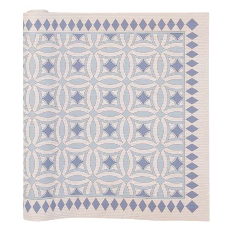 Vinyl  Beige/Blue Runner 2×5