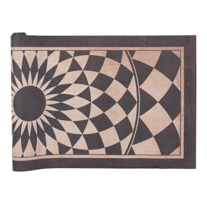 Vinyl Black/Beige Runner 2×5