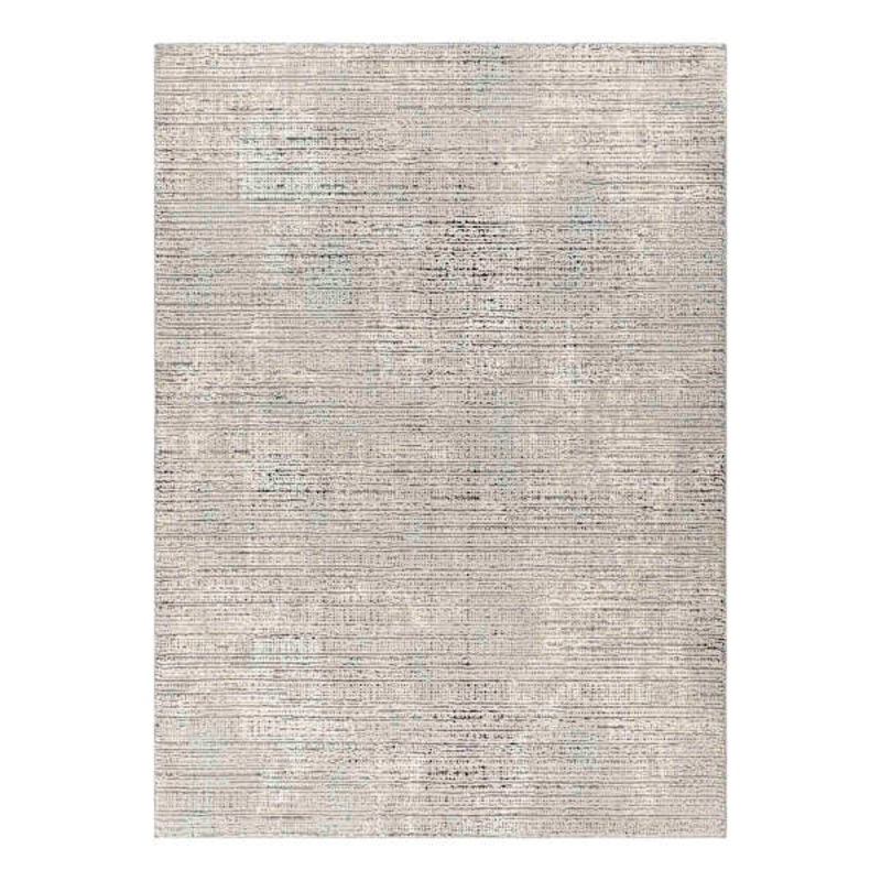 (B879) Alder Taupe High-Low Washable Area Rug, 5×7