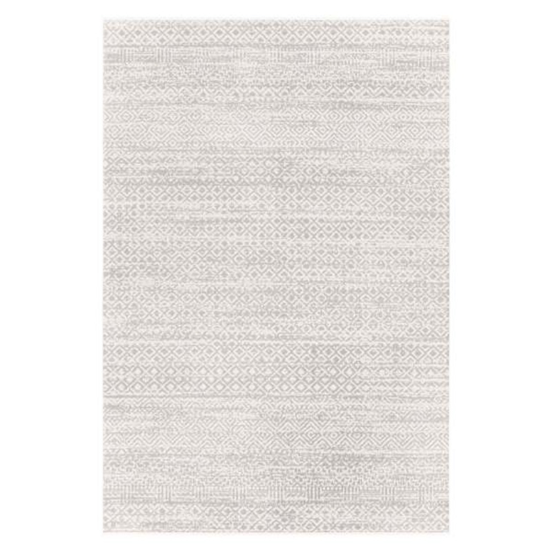 (D556) Lavadora Grey Global Design Washable Area Rug, 5×7