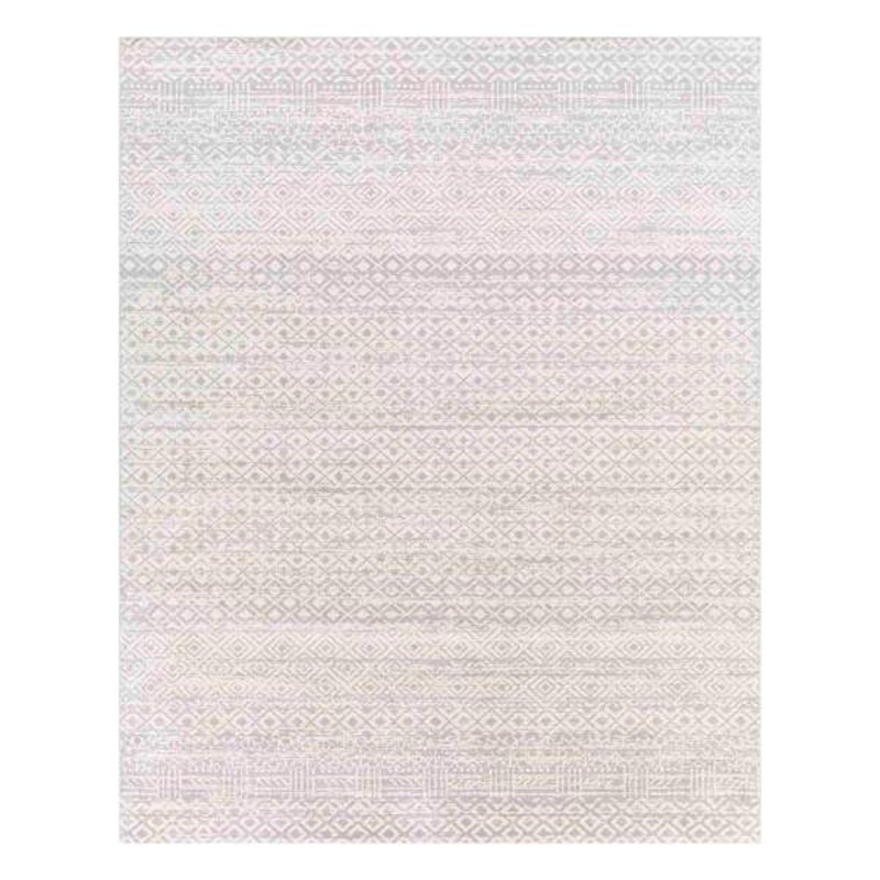 (D556) Lavadora Grey Global Design Washable Area Rug, 8×10