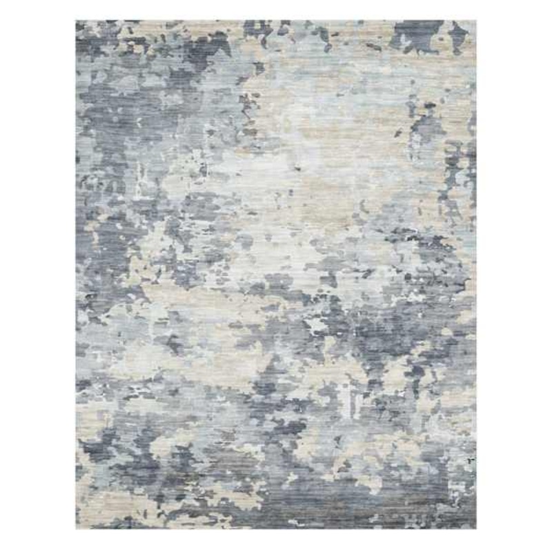 Dove Grey Splash Washable Area Rug, 10×14