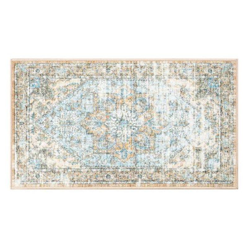 Empress Neutral Medallion Washable Tufted Accent Rug, 27×45