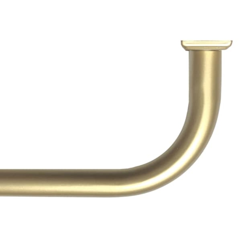 7/8″ Brass Room Darkening French Curtain Rod, 34-112″