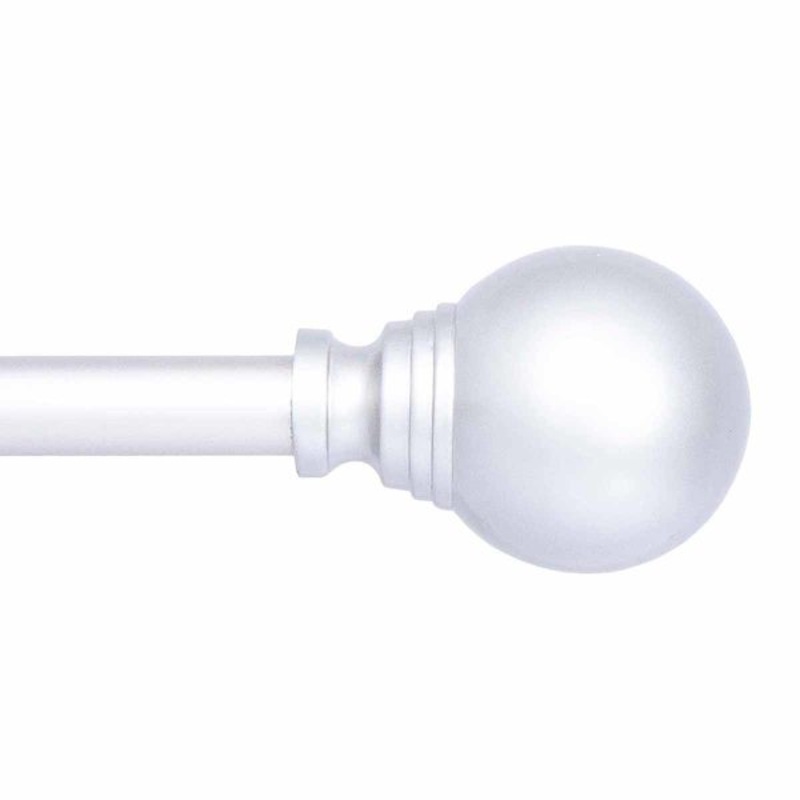 Dryden 5/8″ Nickel Decorative Curtain Rod, 36-66″