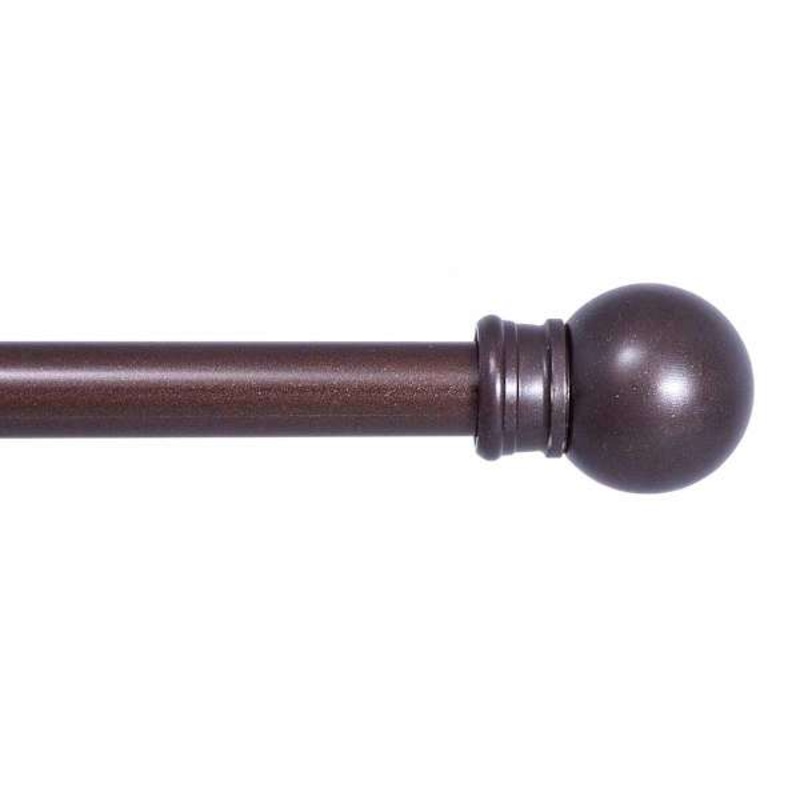 Fiona 7/16″ Chocolate Brown Curtain Rod, 28-48″