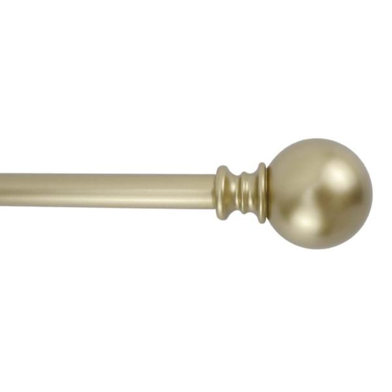 Gunner 5/8″ Brass Curtain Rod, 48-84″