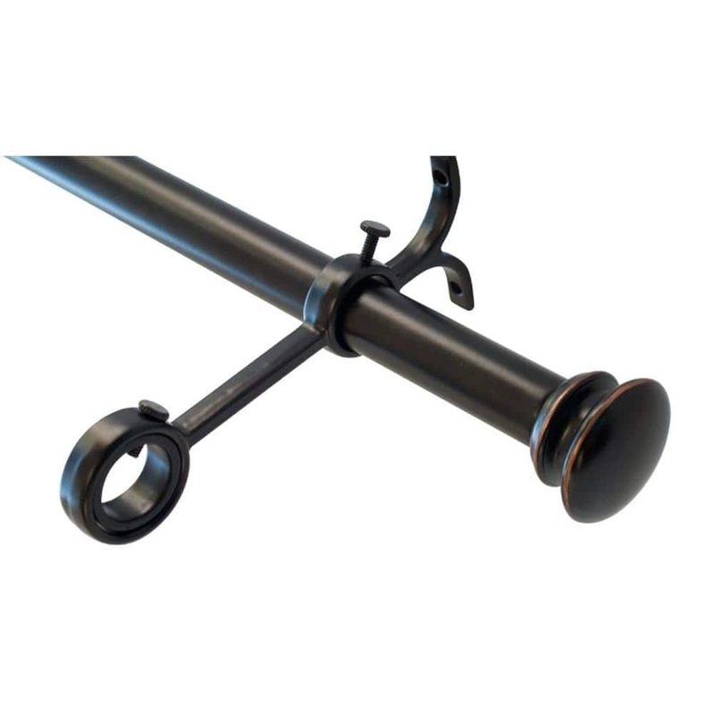 Home Decorators Collection 50 in. – 144 in. Double Rod Conversion Kit in Oil Rubbed Bronze 29-2211-20