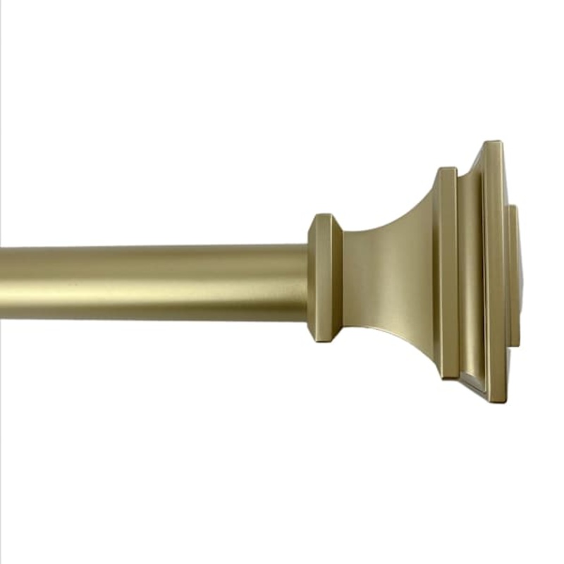 Mitchell 1″ Brass Square Curtain Rod, 18-36″