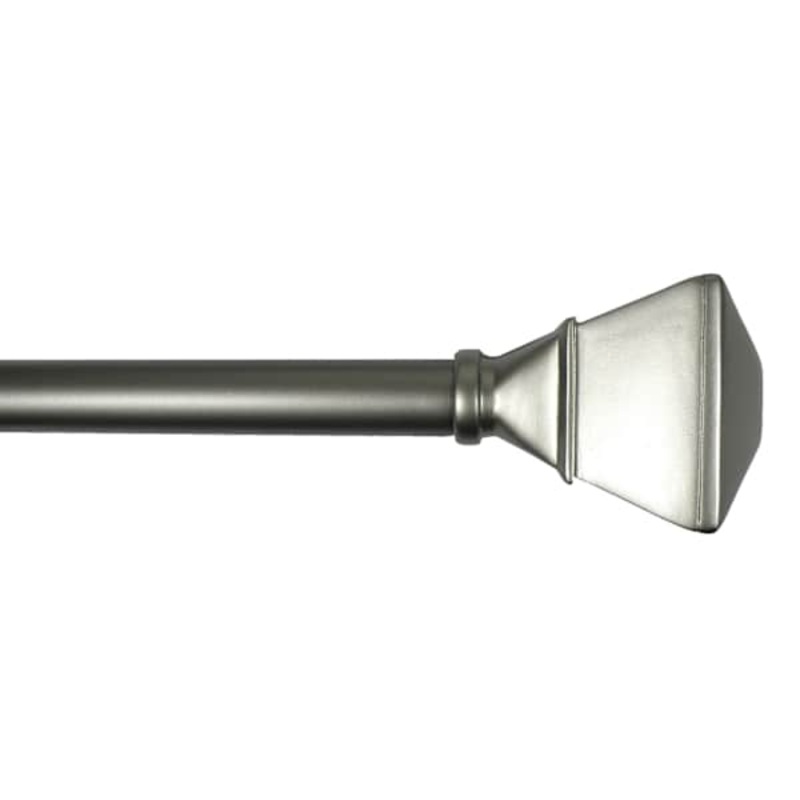 Parker 3/4″ Pewter Trumpet Curtain Rod, 28-48″