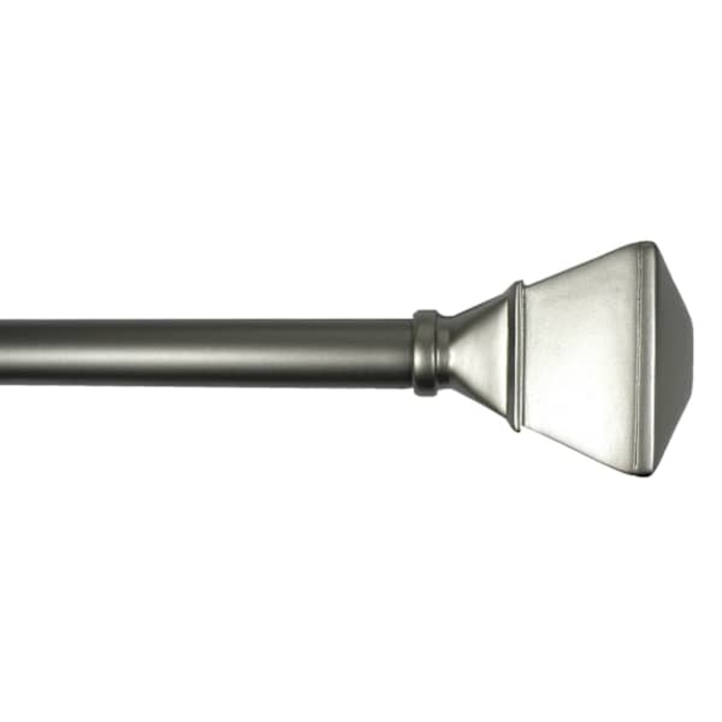 Parker 3/4″ Pewter Trumpet Curtain Rod, 48-84″