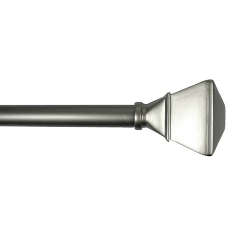 Parker 3/4″ Pewter Trumpet Curtain Rod, 84-120″