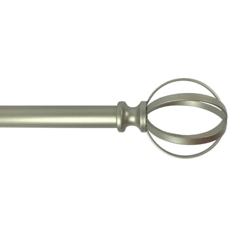 Princeton 3/4″ Nickel Cage Curtain Rod, 28-48″