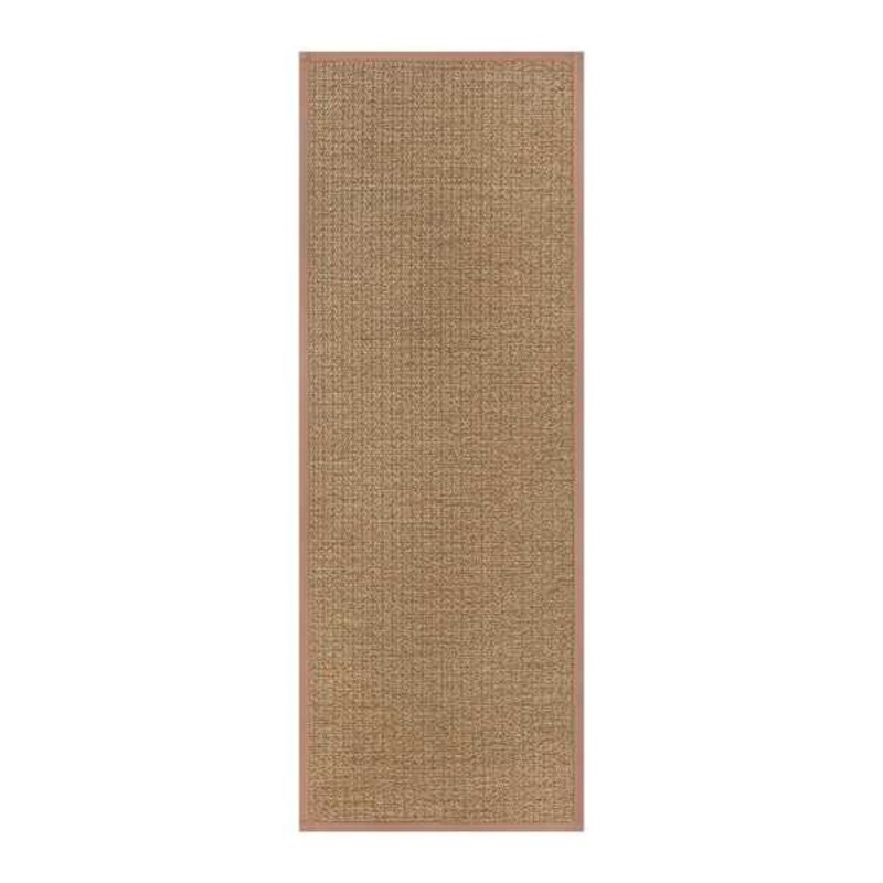 Solid Natural Textured Puffback Washable Kitchen Runner, 2×5