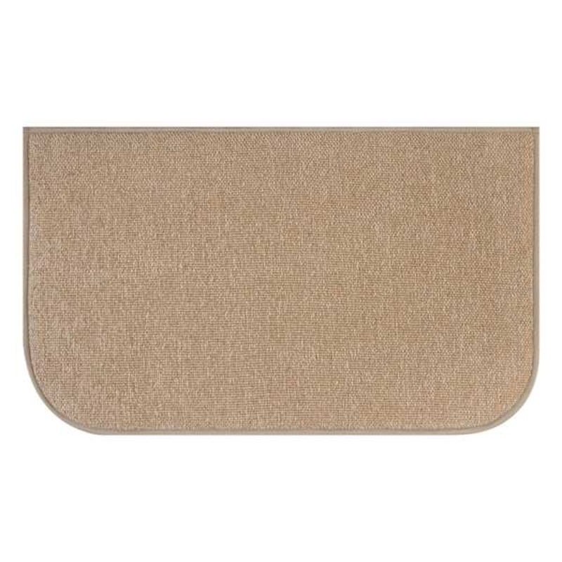 Tan Woven Chenille Washable Kitchen Mat, 20×34