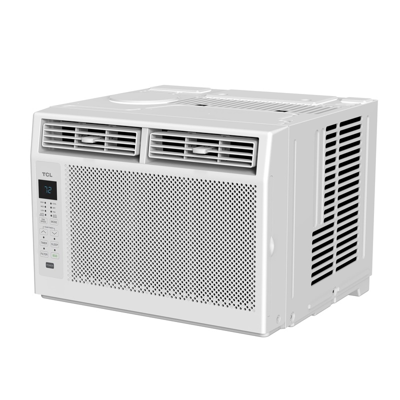 TCL 6,000 BTU Window Air Conditioner, 250 sq. ft., LED Display, Included Remote,  White, W6W32