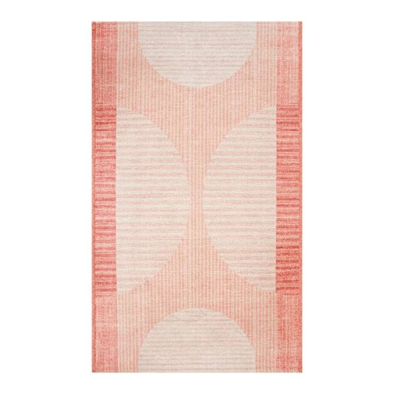 Wash Prntd Circles Pink 27×45