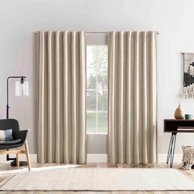 Arvid Taupe Blackout Curtain Panel, 84″