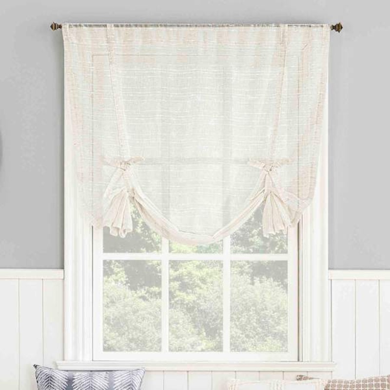 Destin Linen Small Curtain Panel, 63″