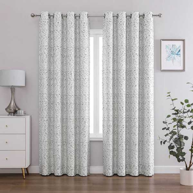San Marco Green Blackout Grommet Single Curtain Panel, 84″