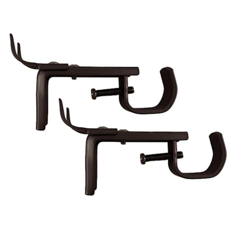 Snugset Set of 2 Adjustable Bronze Metal Window Brackets