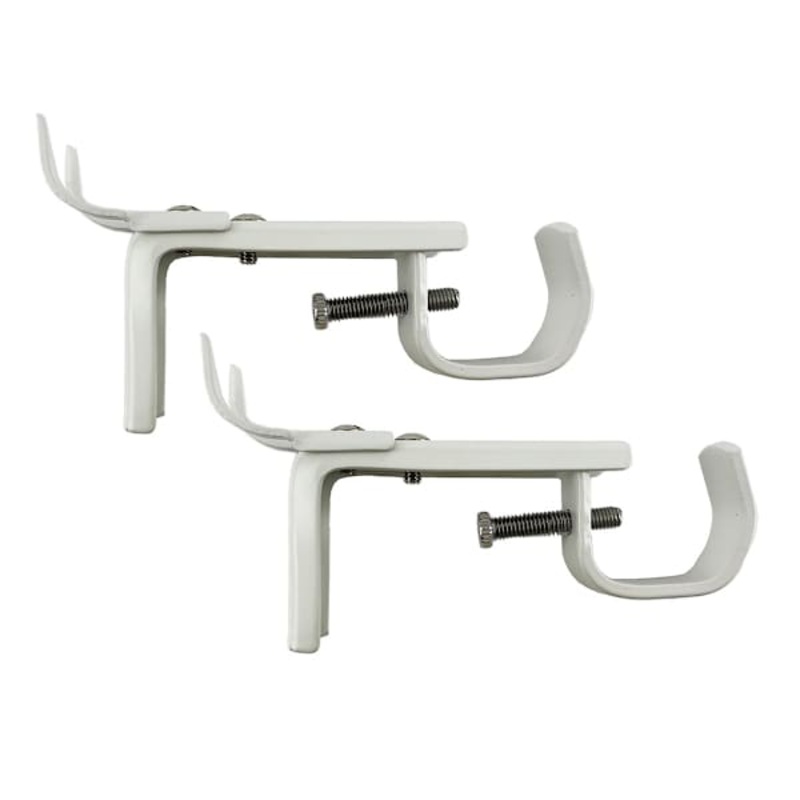 Snugset Set of 2 White Adjustable Window Brackets