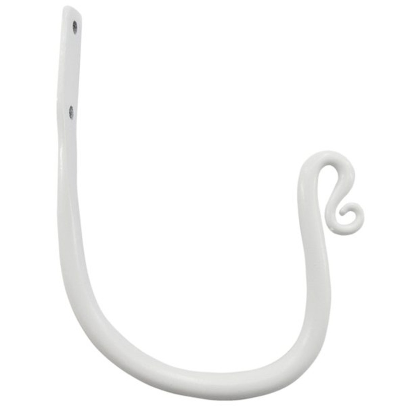 White 2-Pack Dual Function Tieback Or Swag Holder Pair