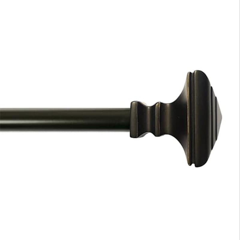 Wilson 3/4″ Bronze Square Curtain Rod, 48-84″