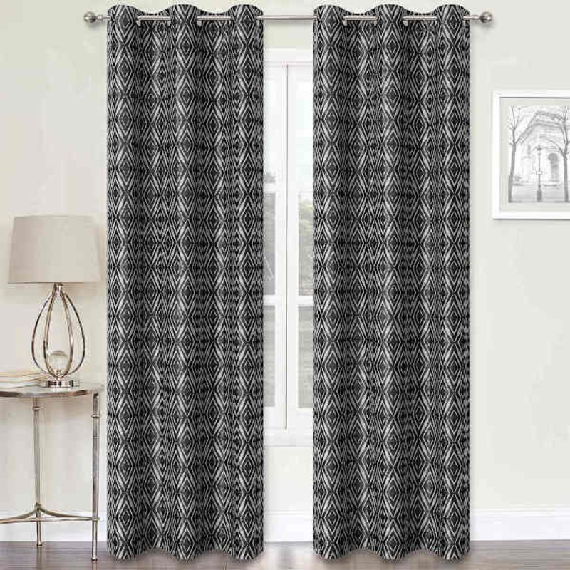 2-Pack Black Light Filtering Grommet Curtain Panels, 84″