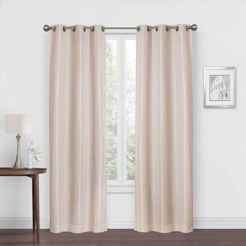 Morrison Pink Blackout Grommet Curtain Panel, 84″