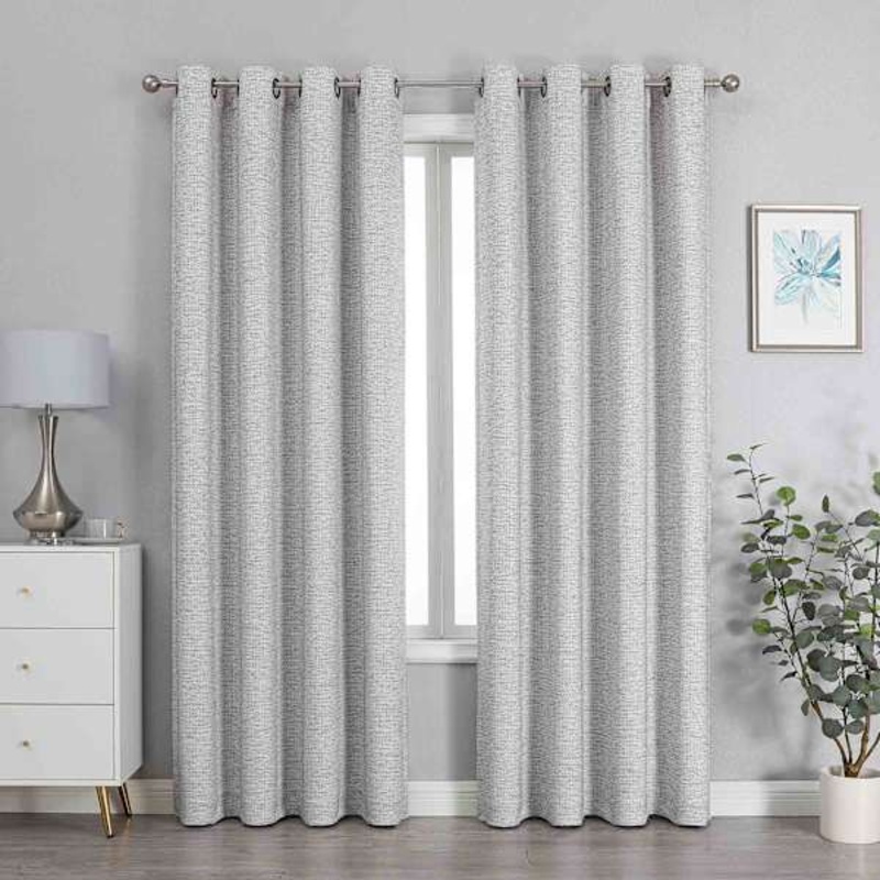 Sun Shield Burke Brown Blackout Grommet Single Curtain Panel, 95″