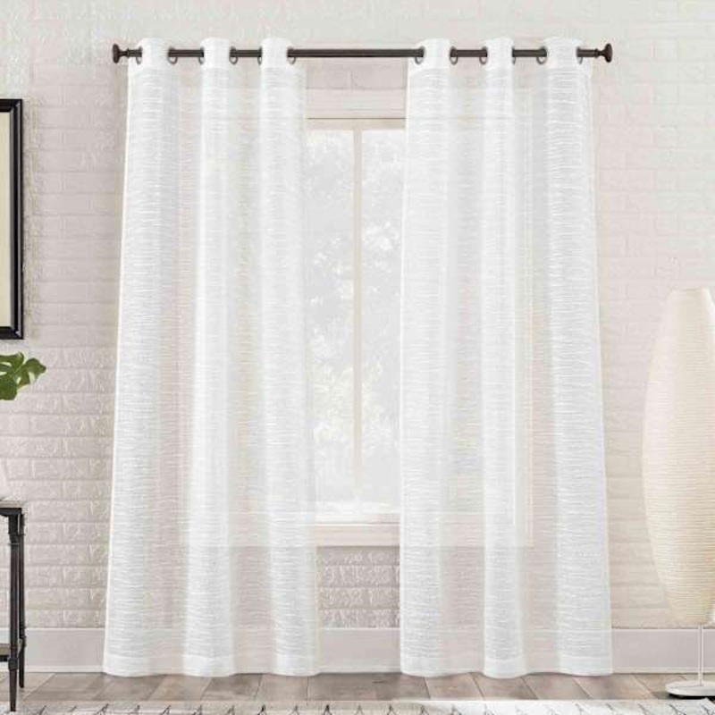 Anja Grommet Sheer Window Panel 84 White