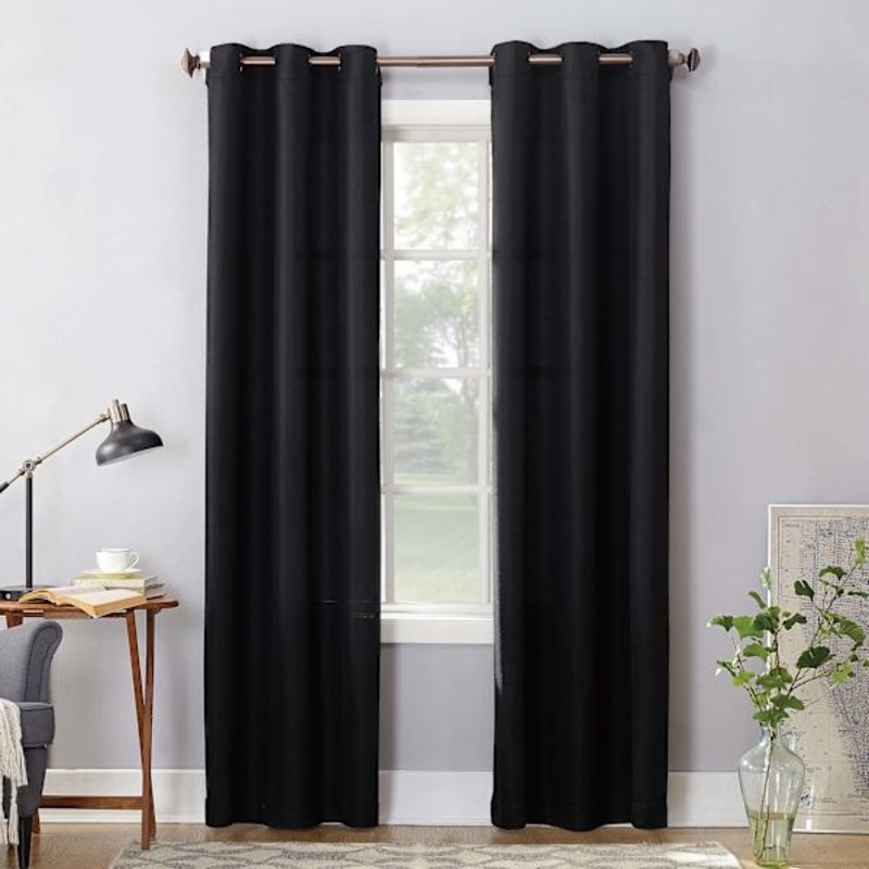 Mayfield Black Light Filtering Grommet Curtain Panel, 84″