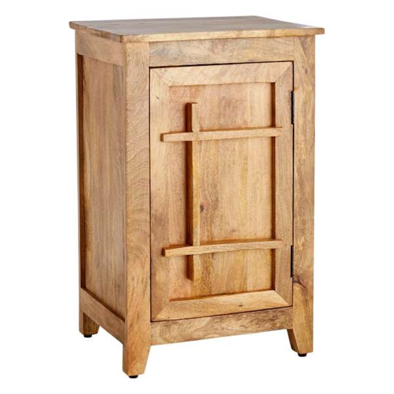 1-Door Mango Wood Cabinet