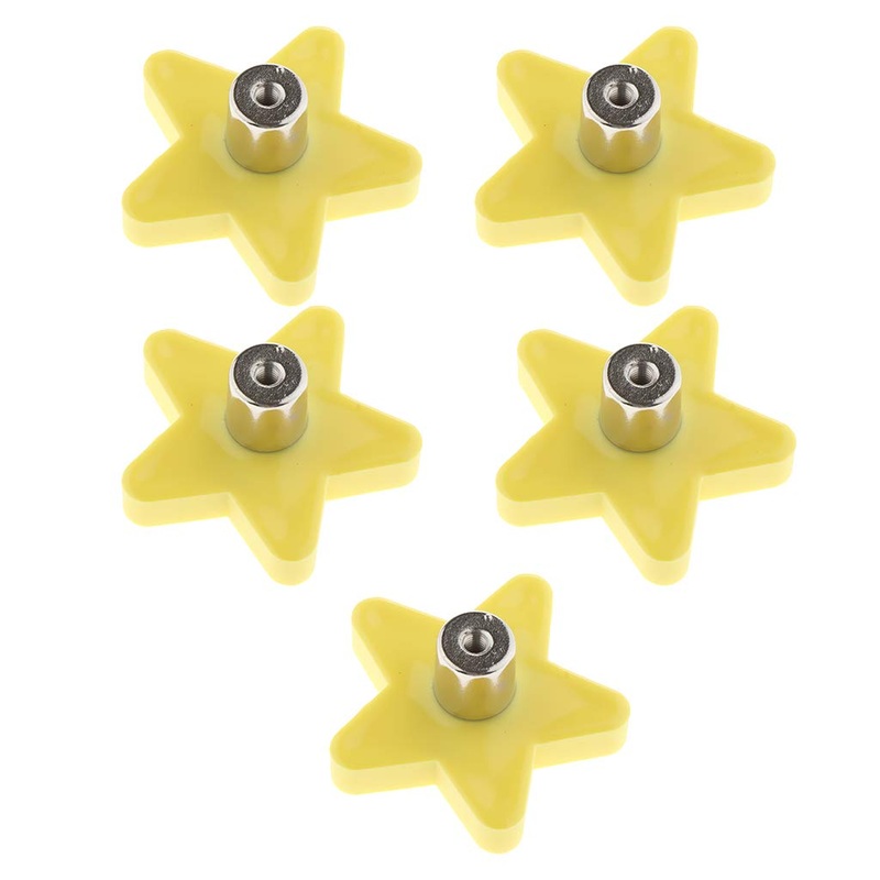 B Blesiya Cute Silicone Cabinet Knobs Handle Lovely Drawer Pull for Children Rooms Dresser Cupboard Yellow Star_S