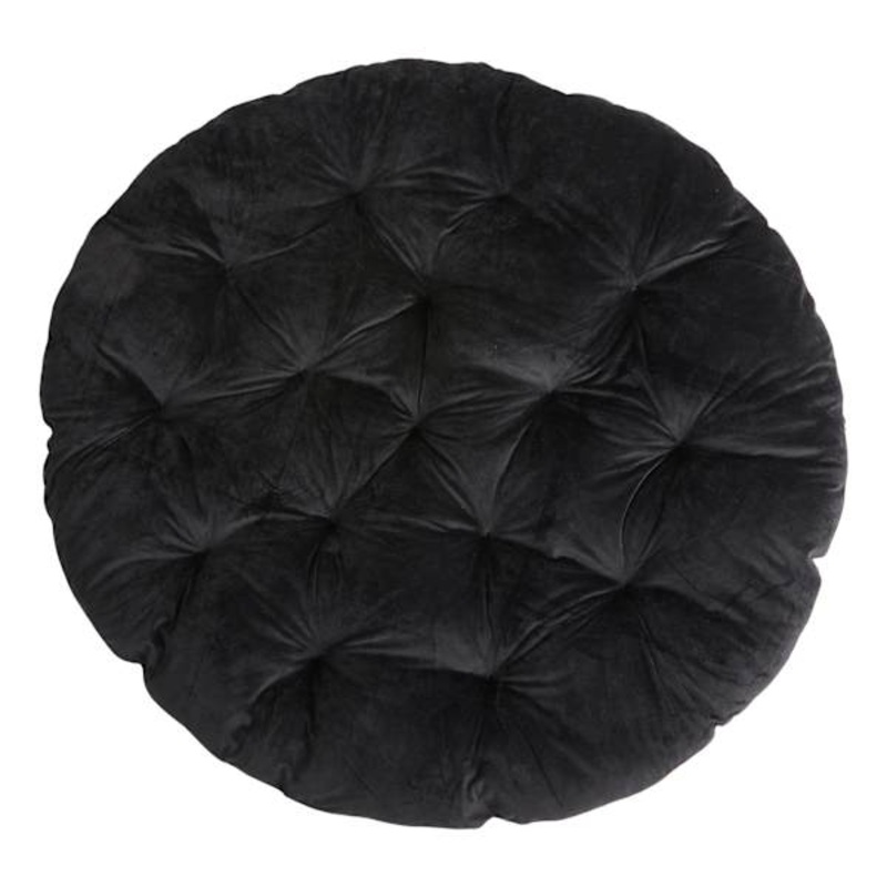 Classic Plush Papasan Cushion, Black