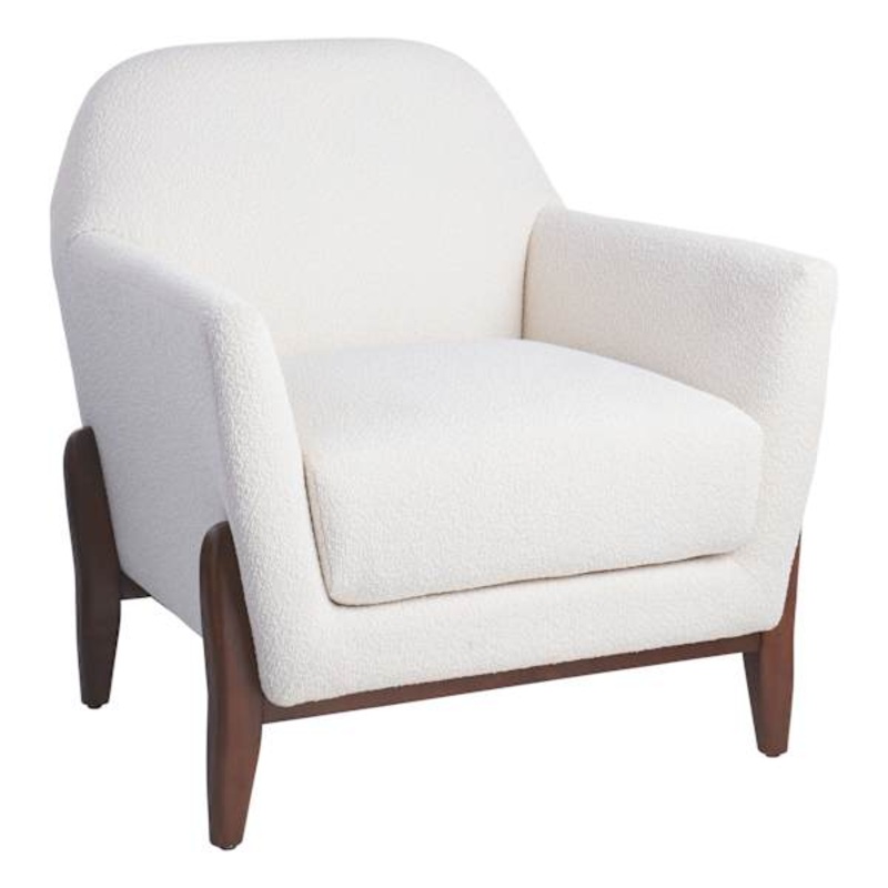 Crosby St. Remi Boucle Accent Chair, Cream