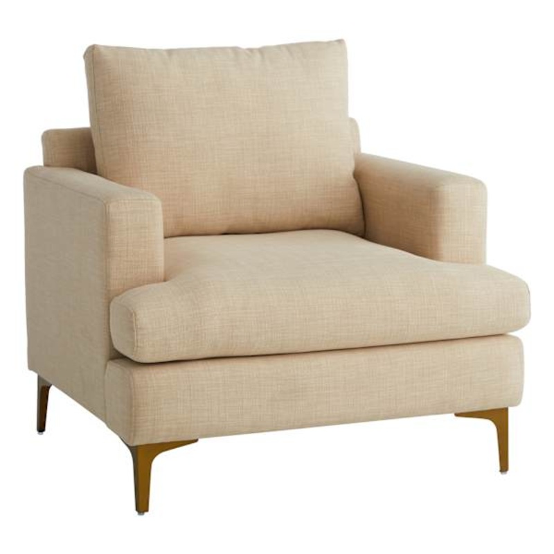 Crosby St. Tribeca Accent Chair, Ivory
