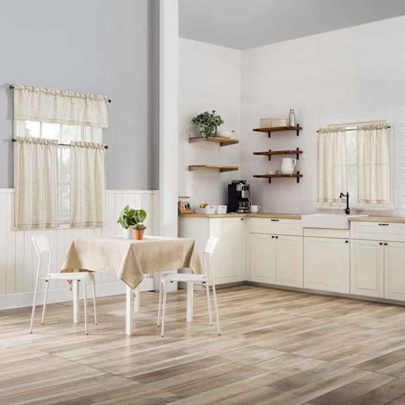 Halifax Natural Small Curtain Valance, 54″