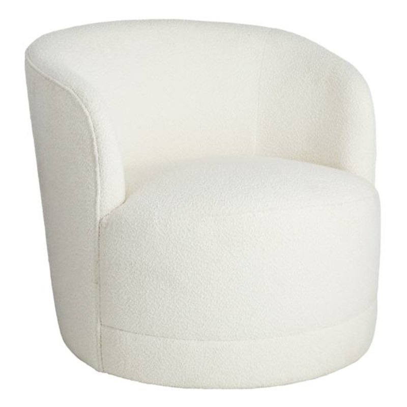 Sawyer Swivel Accent Chair, Cream