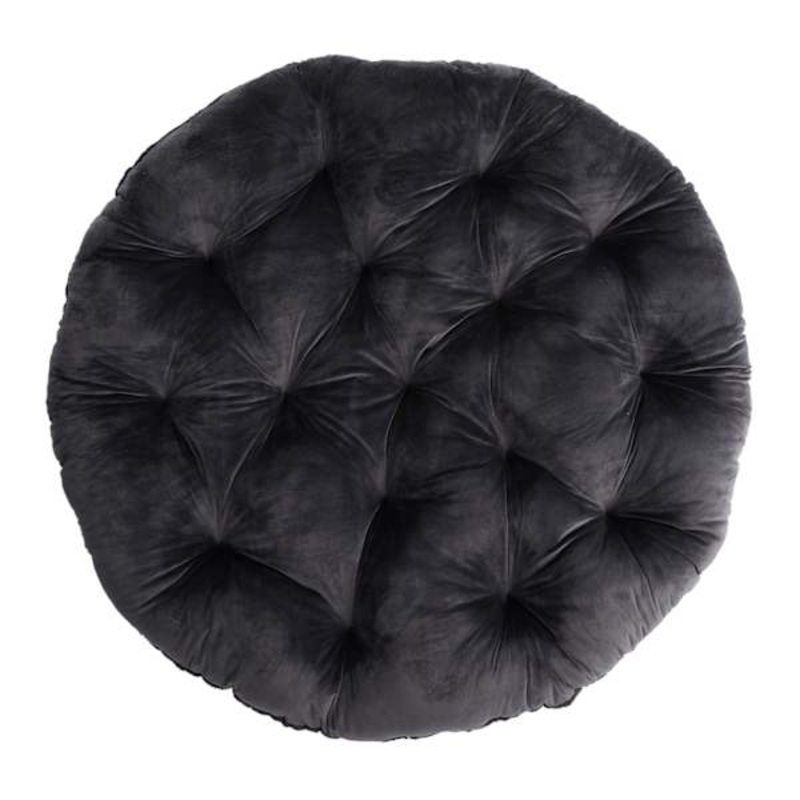 Sherpa Papasan Cushion, Charcoal
