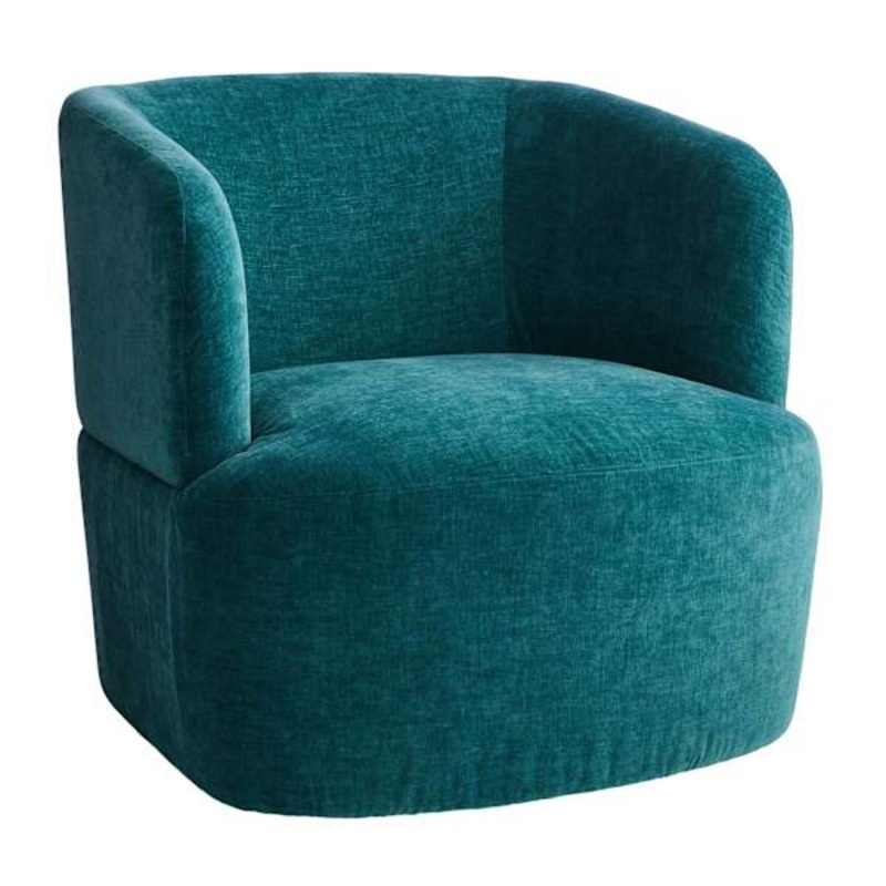 Willa Swivel Accent Chair, Emerald