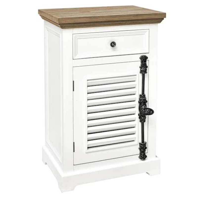 Sharon Wooden Accent Cabinet, White