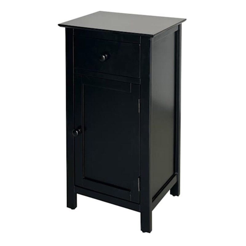 Thomas Wooden Accent Cabinet, Black