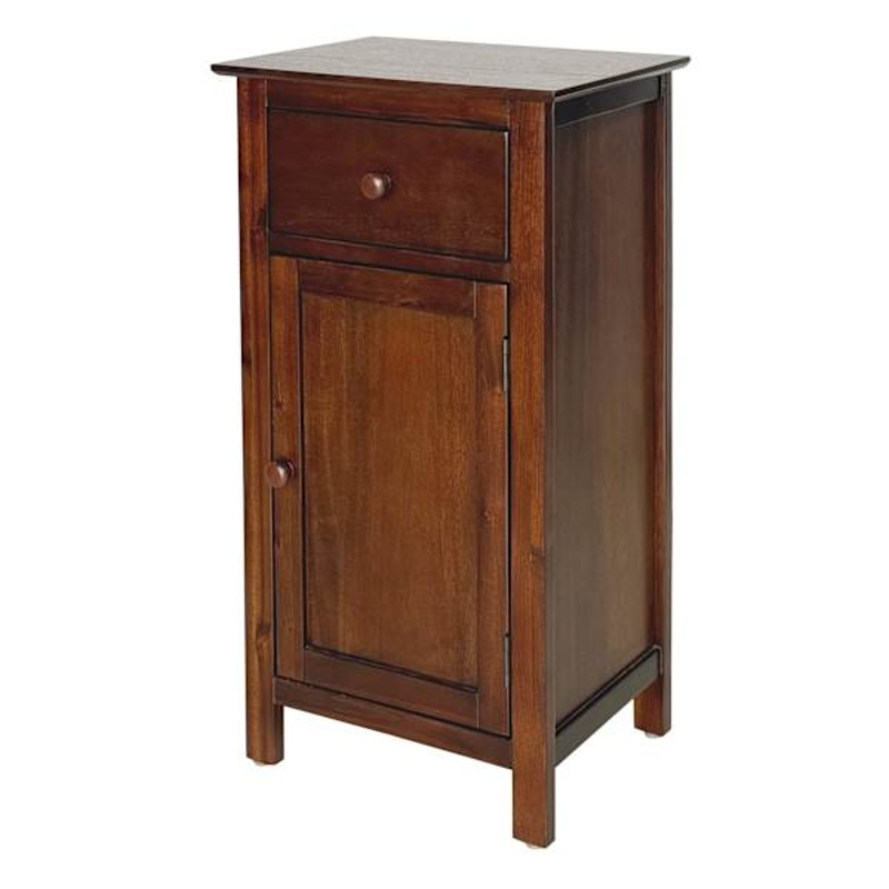 Thomas Wooden Accent Cabinet, Walnut Finish