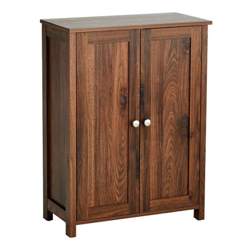 Savannah Wooden Cabinet, Walnut Finish